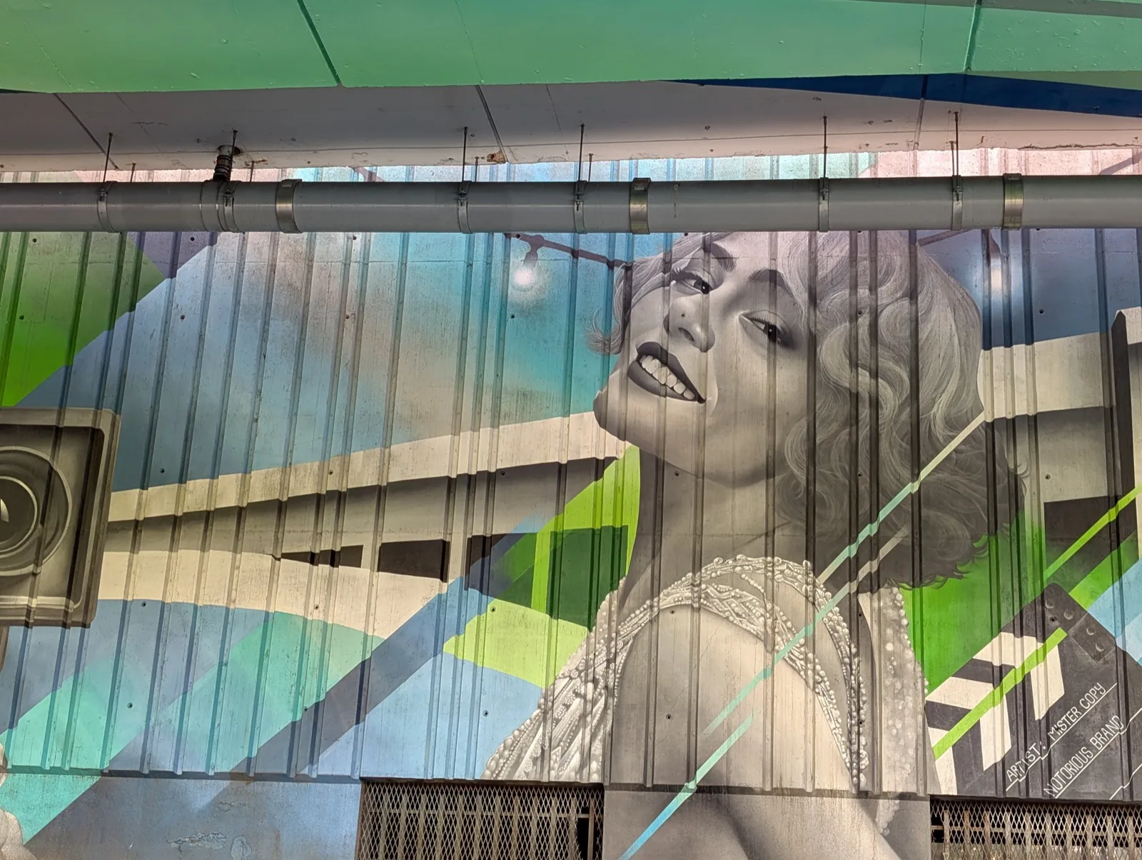 Vue du supportage série lourde sur le chantier de Nogent